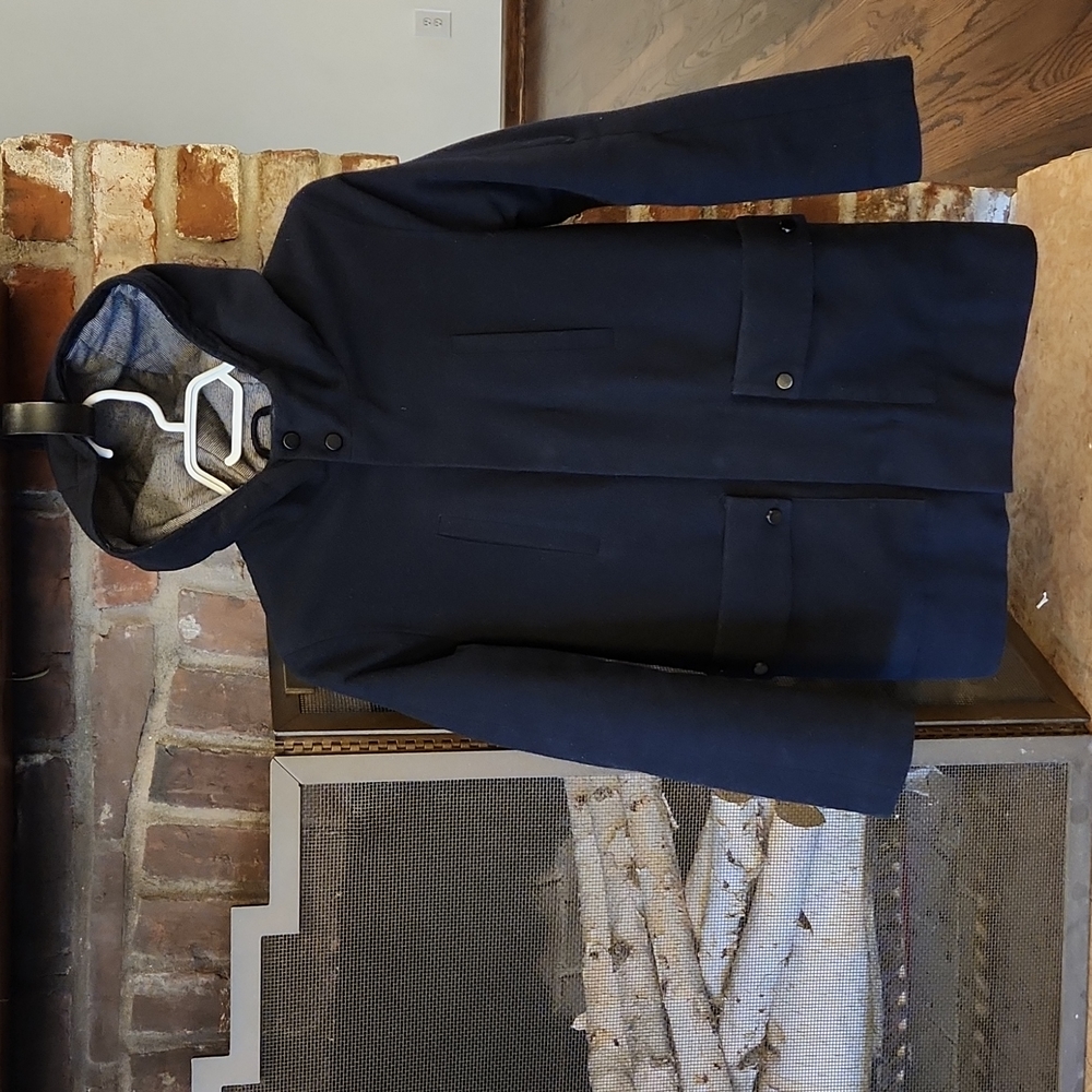 Boys Wool Blend Jacket ZARA 9/10 Navy